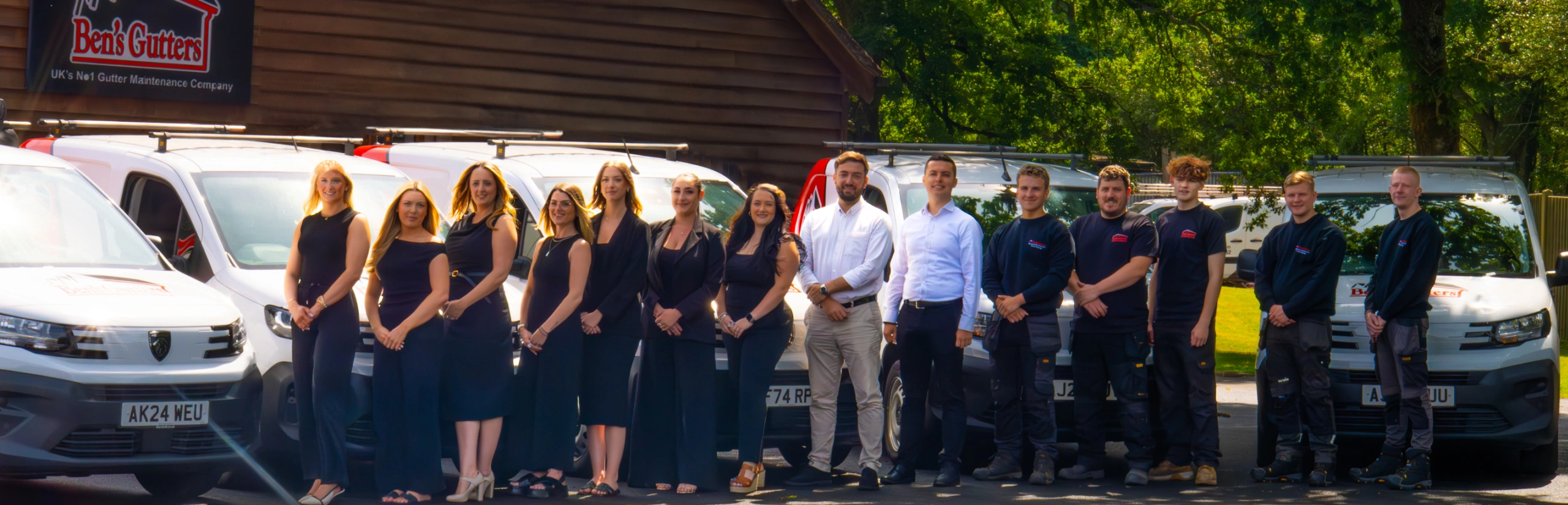 Meet our team for gutter cleaning in Leigh